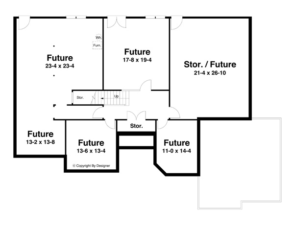 Lower Level image of BELVIDERE House Plan